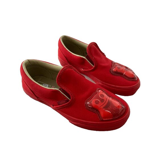 Vans x Haribo Red Slip-On Junior Kids Trainers Shoes ( 3 ) - Picture 2 of 5